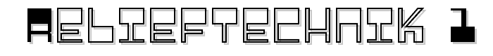 Relieftechnik 1 font